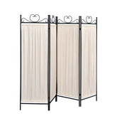 Dove 4-panel Folding Screen Beige and Black Half Price Furniture