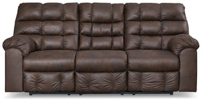 Derwin Reclining Sofa with Drop Down Table - Half Price Furniture