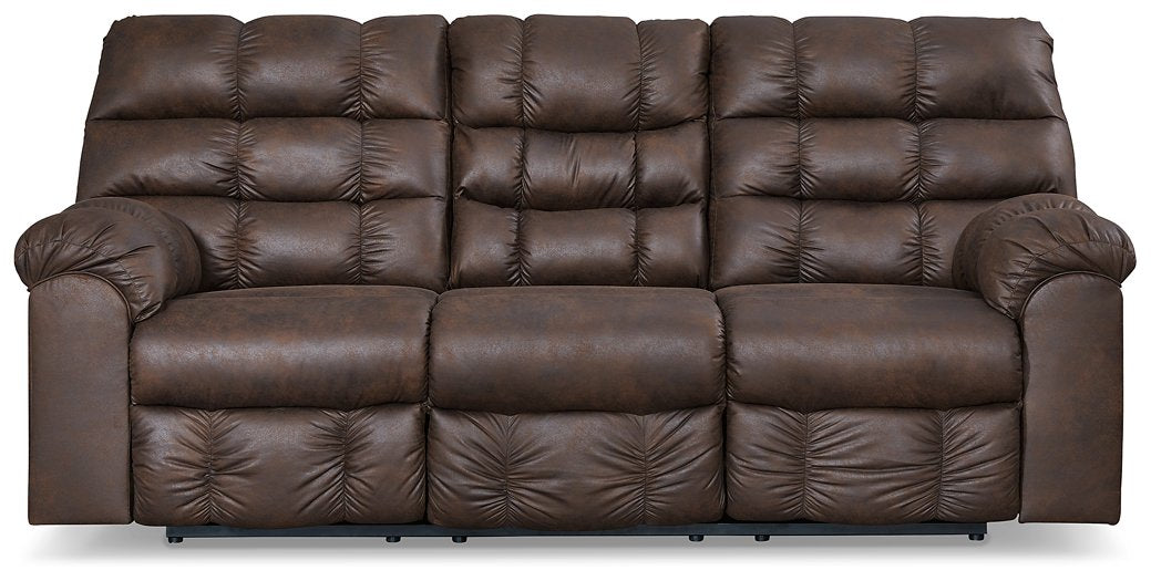 Derwin Reclining Sofa with Drop Down Table Half Price Furniture