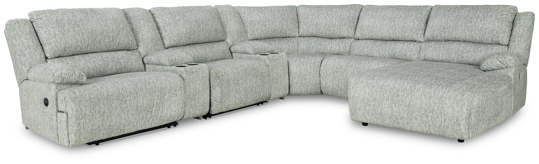 McClelland Reclining Sectional with Chaise - Half Price Furniture