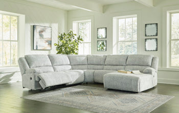 McClelland Reclining Sectional with Chaise - Half Price Furniture