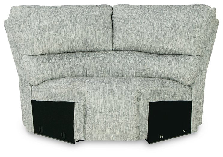 McClelland Reclining Sectional with Chaise - Half Price Furniture