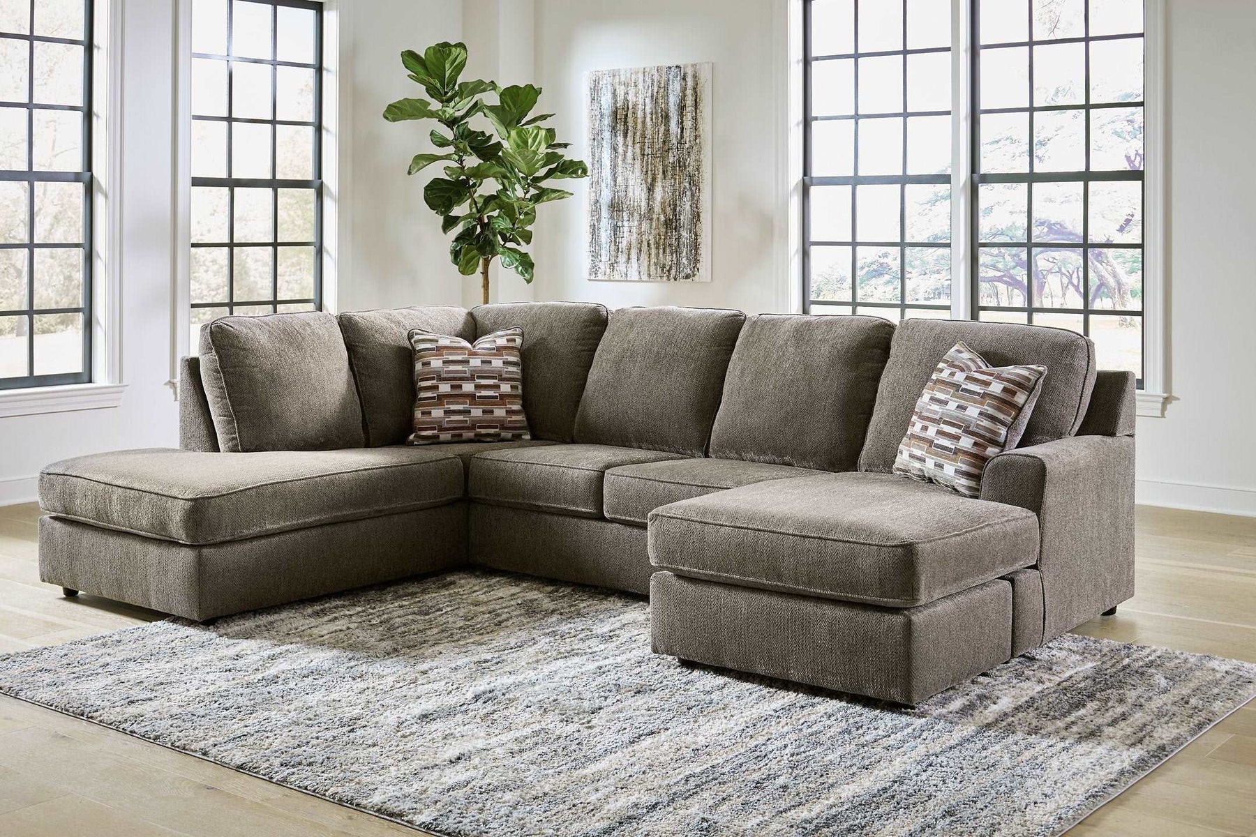 O'Phannon 2-Piece Sectional with Chaise Half Price Furniture