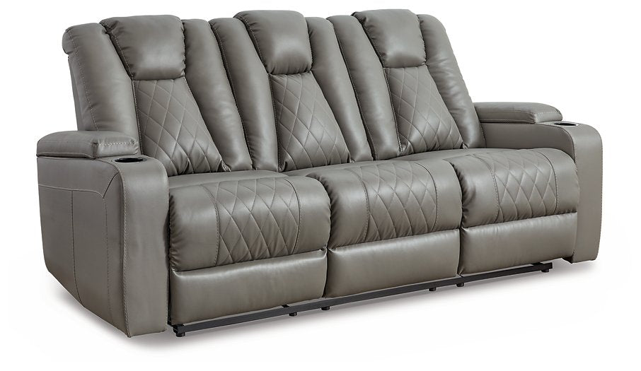 Mancin Reclining Sofa with Drop Down Table - Half Price Furniture