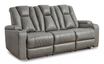 Mancin Reclining Sofa with Drop Down Table - Half Price Furniture