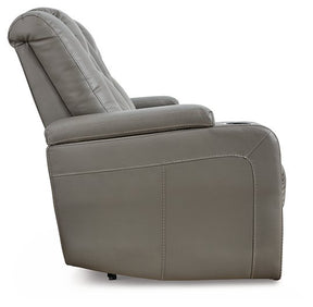 Mancin Reclining Sofa with Drop Down Table - Half Price Furniture