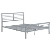 Cooper Twin Metal Bed Silver  Half Price Furniture