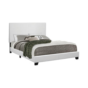 Mauve Queen Upholstered Bed White Half Price Furniture