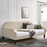 Olivia Upholstered Twin Daybed with Nailhead Trim Half Price Furniture