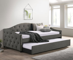 Sadie Upholstered Twin Daybed with Trundle Half Price Furniture