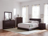 Dorian 4-piece California King Bedroom Set Brown and Dark Cocoa Half Price Furniture