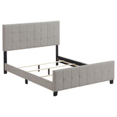 Fairfield Eastern King Upholstered Panel Bed Beige Half Price Furniture