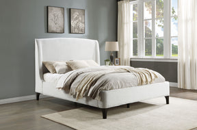 Mosby Upholstered Curved Headboard Platform Bed - Half Price Furniture