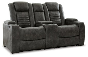 Soundcheck Power Reclining Loveseat with Console - Half Price Furniture