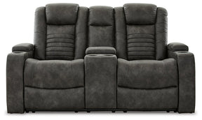 Soundcheck Power Reclining Loveseat with Console Half Price Furniture