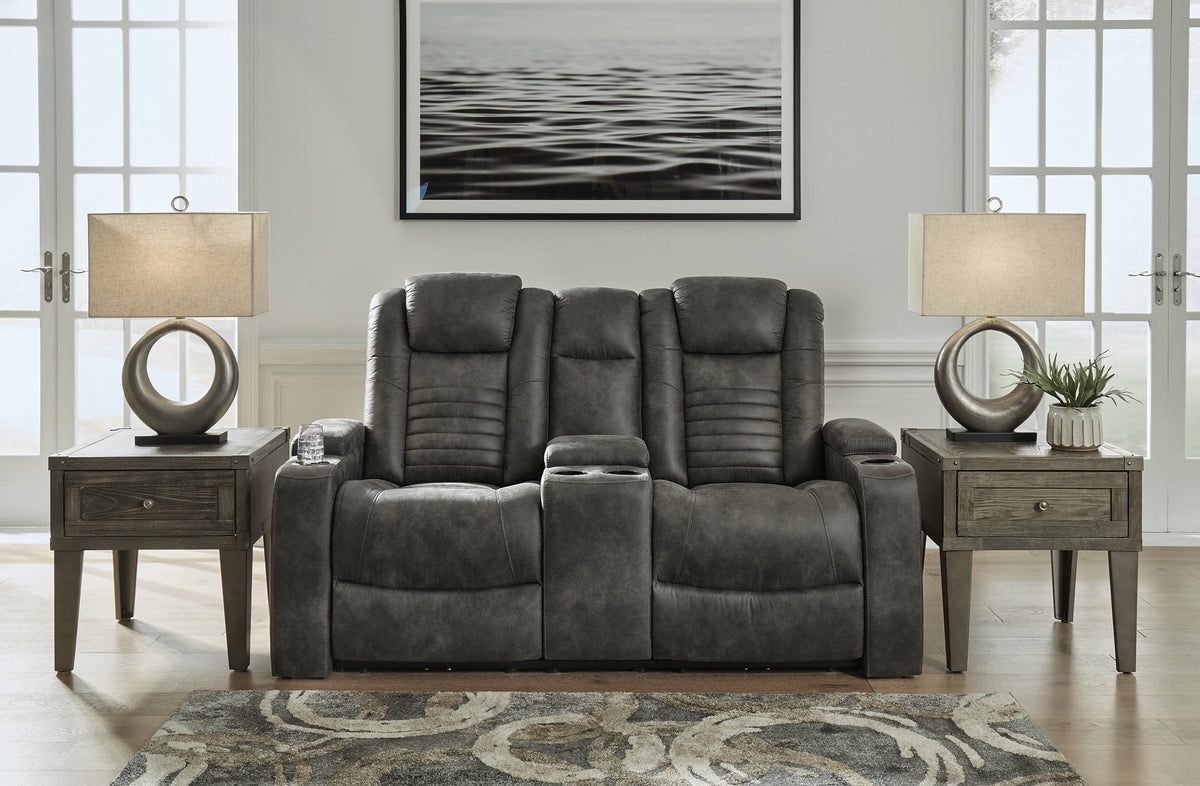 Soundcheck Power Reclining Loveseat with Console - Half Price Furniture