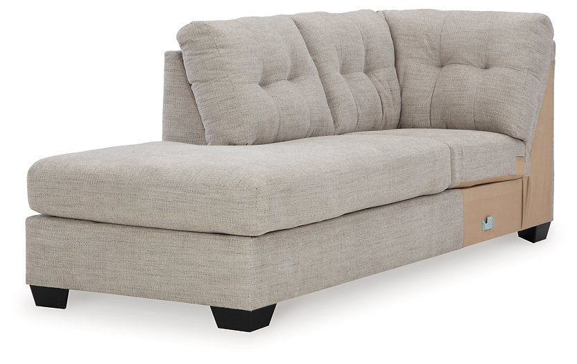 Mahoney 2-Piece Sleeper Sectional with Chaise - Half Price Furniture