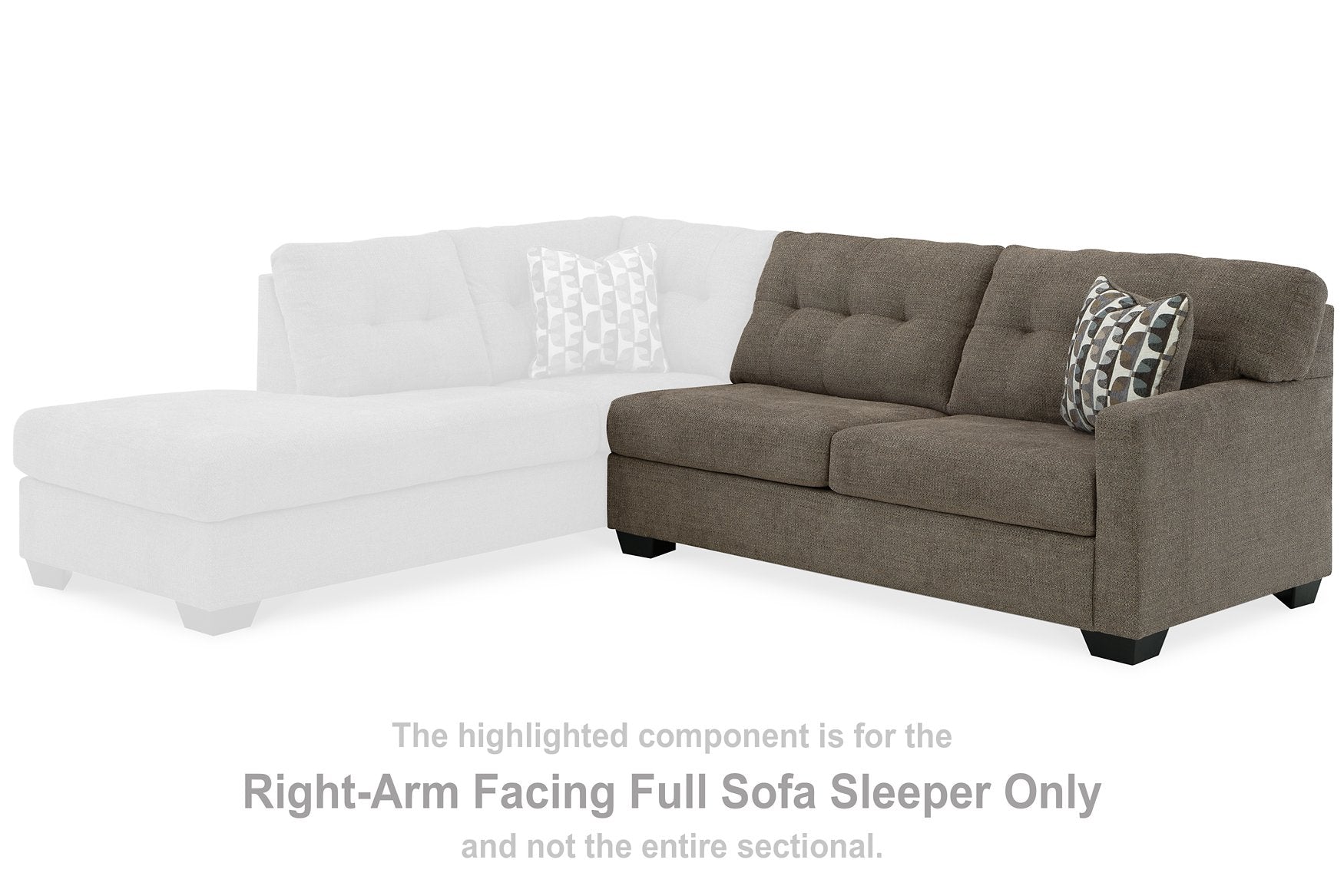 Mahoney 2-Piece Sleeper Sectional with Chaise - Half Price Furniture