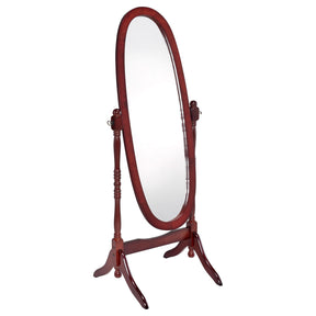 Foyet Oval Cheval Mirror Merlot Half Price Furniture