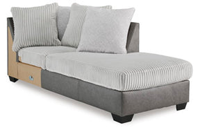 Clairette Court Sectional with Chaise - Half Price Furniture