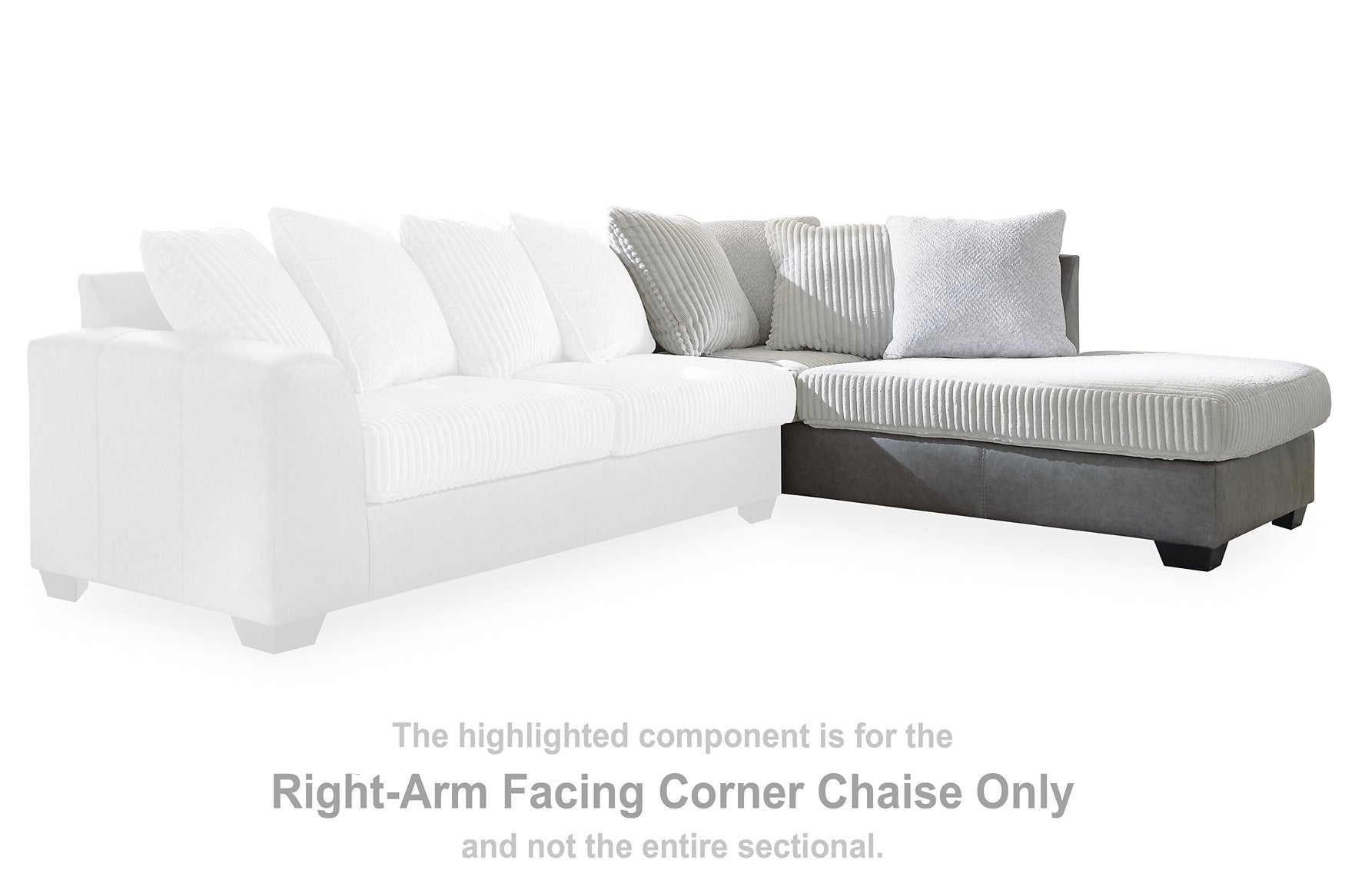 Clairette Court Sectional with Chaise - Half Price Furniture