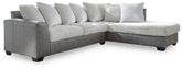 Clairette Court Sectional with Chaise Half Price Furniture