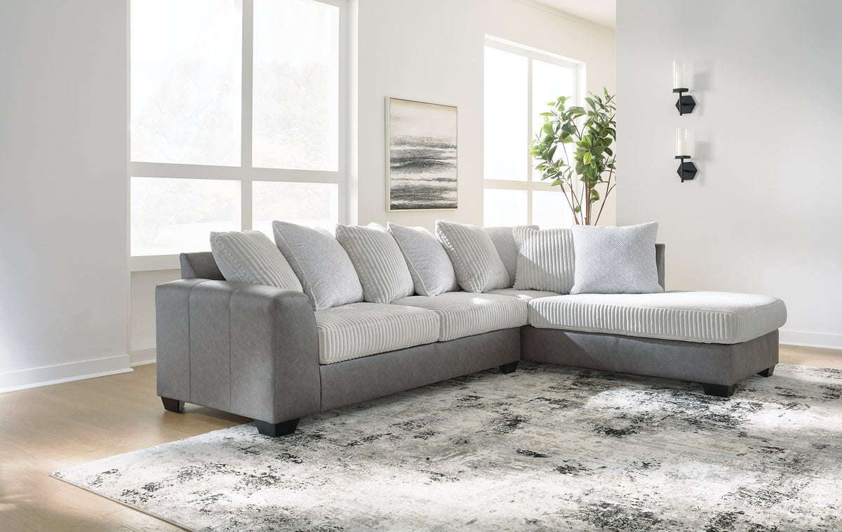 Clairette Court Sectional with Chaise - Sectional - Half Price Furniture