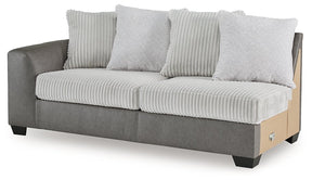 Clairette Court Sectional with Chaise - Half Price Furniture