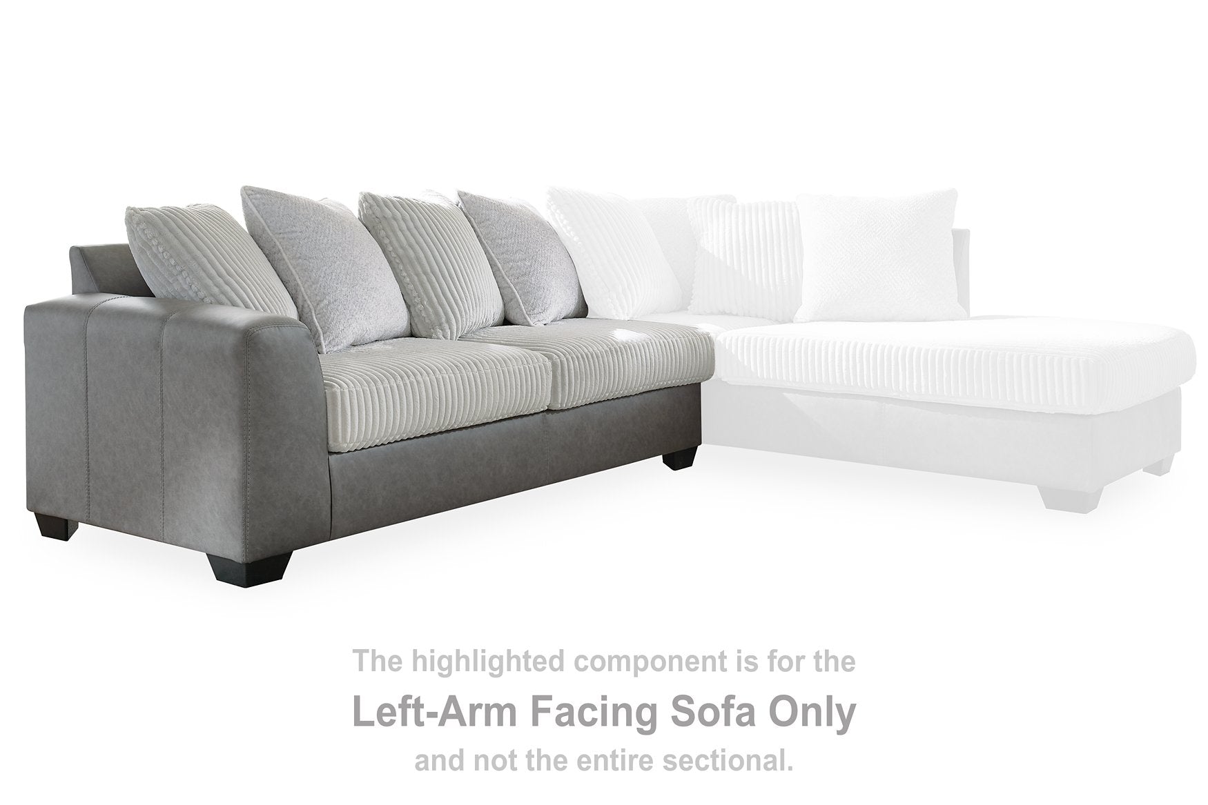 Clairette Court Sectional with Chaise - Half Price Furniture