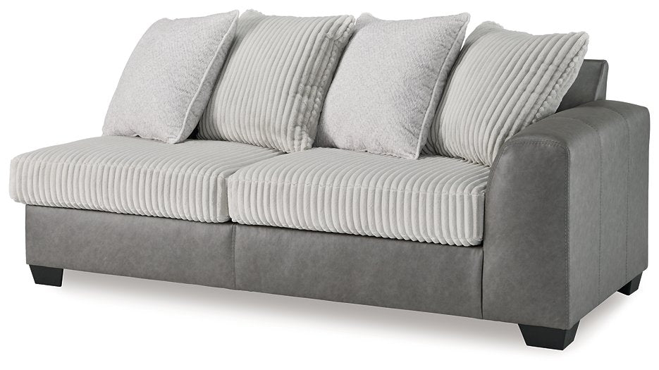 Clairette Court Sectional with Chaise - Half Price Furniture