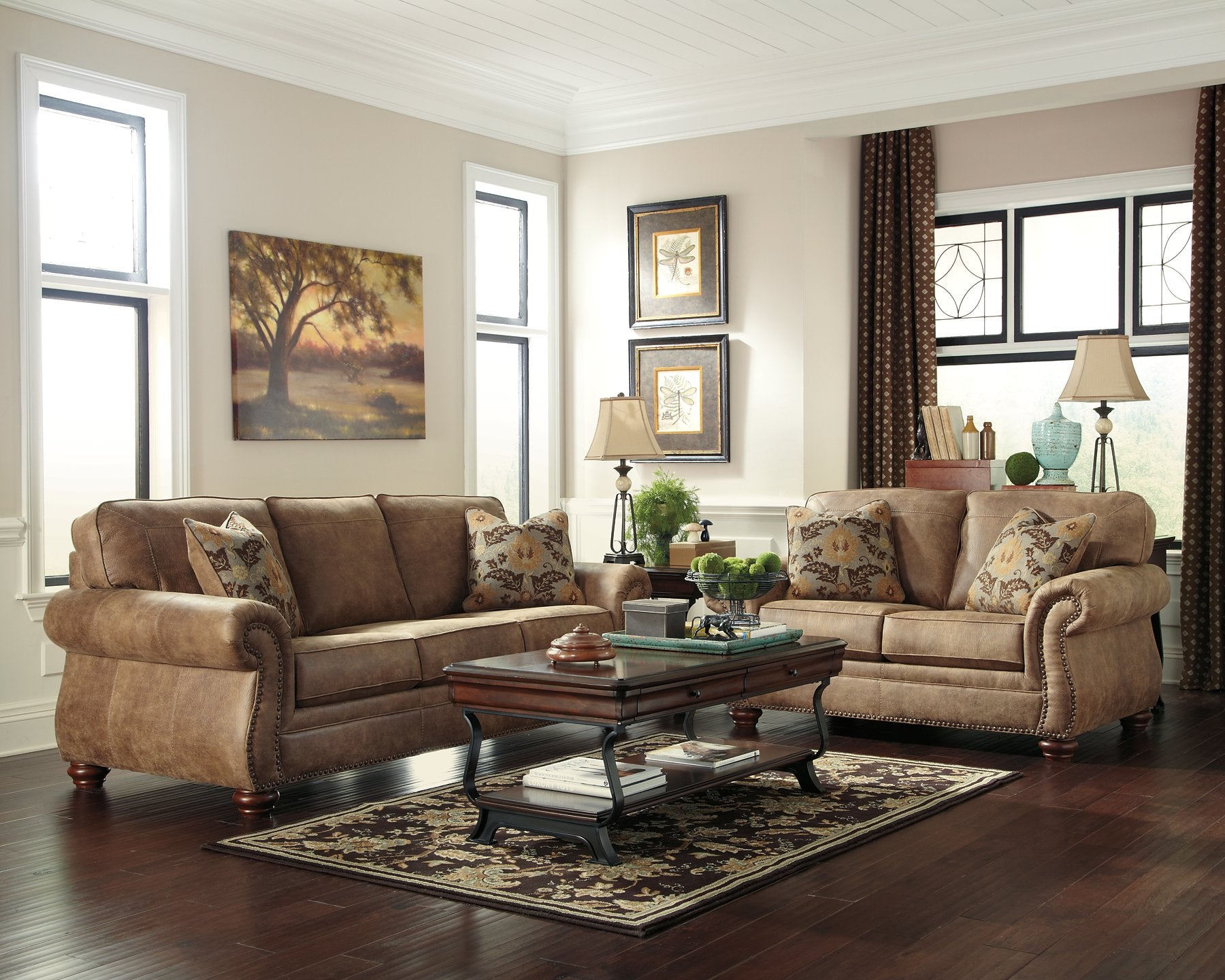 Larkinhurst Living Room Set - Half Price Furniture