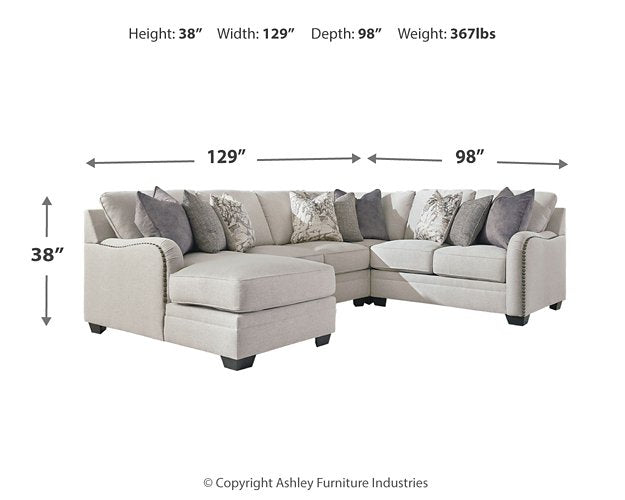 Dellara Sectional with Chaise - Half Price Furniture