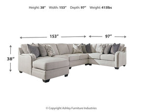 Dellara Sectional with Chaise - Half Price Furniture