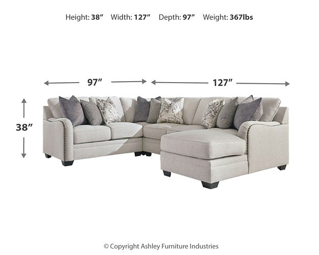 Dellara Sectional with Chaise - Half Price Furniture