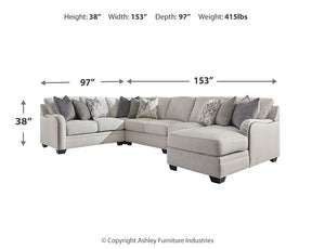 Dellara Sectional with Chaise - Half Price Furniture