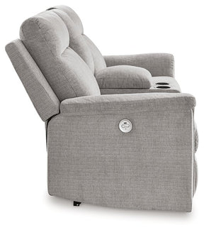 Barnsana Power Reclining Loveseat with Console - Half Price Furniture