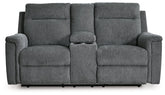 Barnsana Power Reclining Loveseat with Console Half Price Furniture