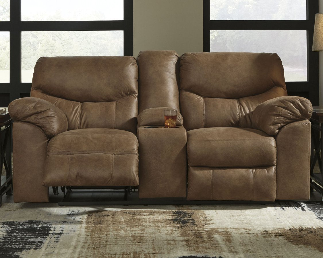 Boxberg Reclining Loveseat with Console - Loveseat - Half Price Furniture