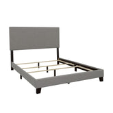 Boyd California King Upholstered Bed with Nailhead Trim Grey Half Price Furniture