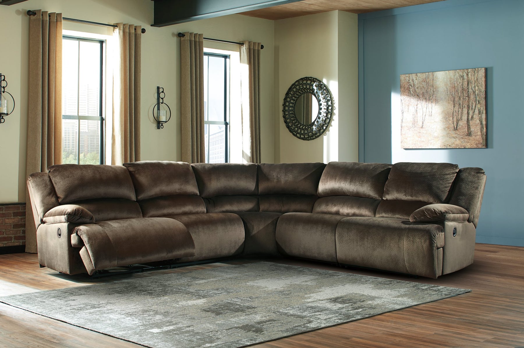 Clonmel Reclining Sectional - Half Price Furniture