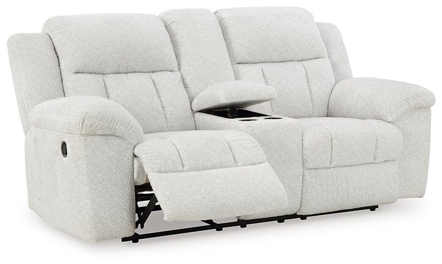 Frohn Reclining Loveseat with Console - Half Price Furniture