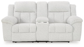 Frohn Reclining Loveseat with Console Half Price Furniture