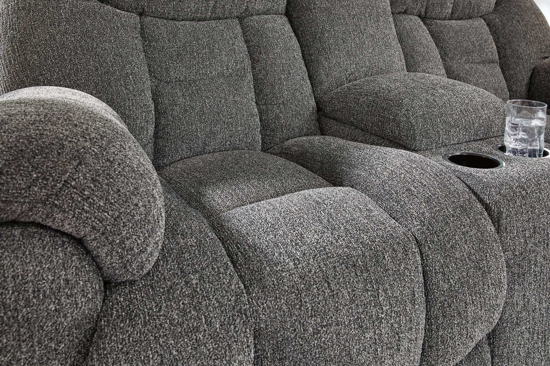 Foreside Reclining Loveseat with Console - Half Price Furniture