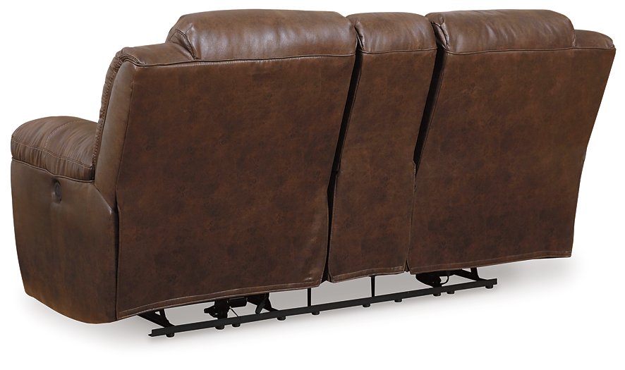 Stoneland Reclining Loveseat with Console - Half Price Furniture