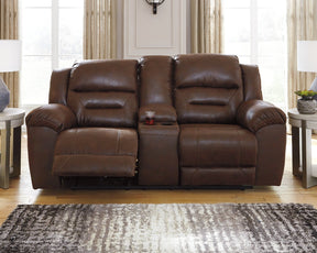 Stoneland Reclining Loveseat with Console - Half Price Furniture