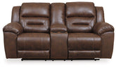 Stoneland Reclining Loveseat with Console Half Price Furniture