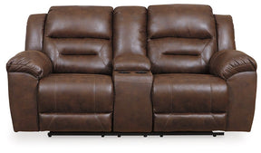 Stoneland Power Reclining Loveseat with Console Half Price Furniture