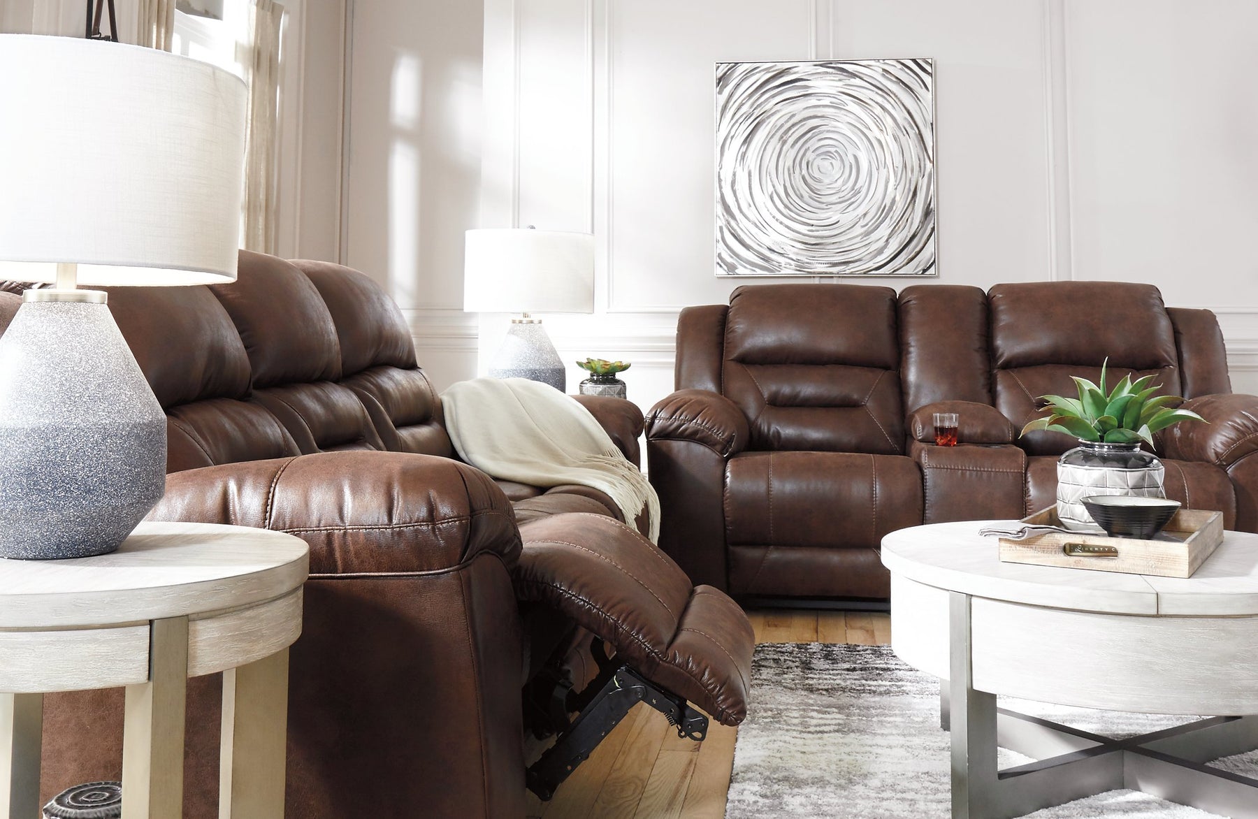 Stoneland Reclining Sofa - Half Price Furniture