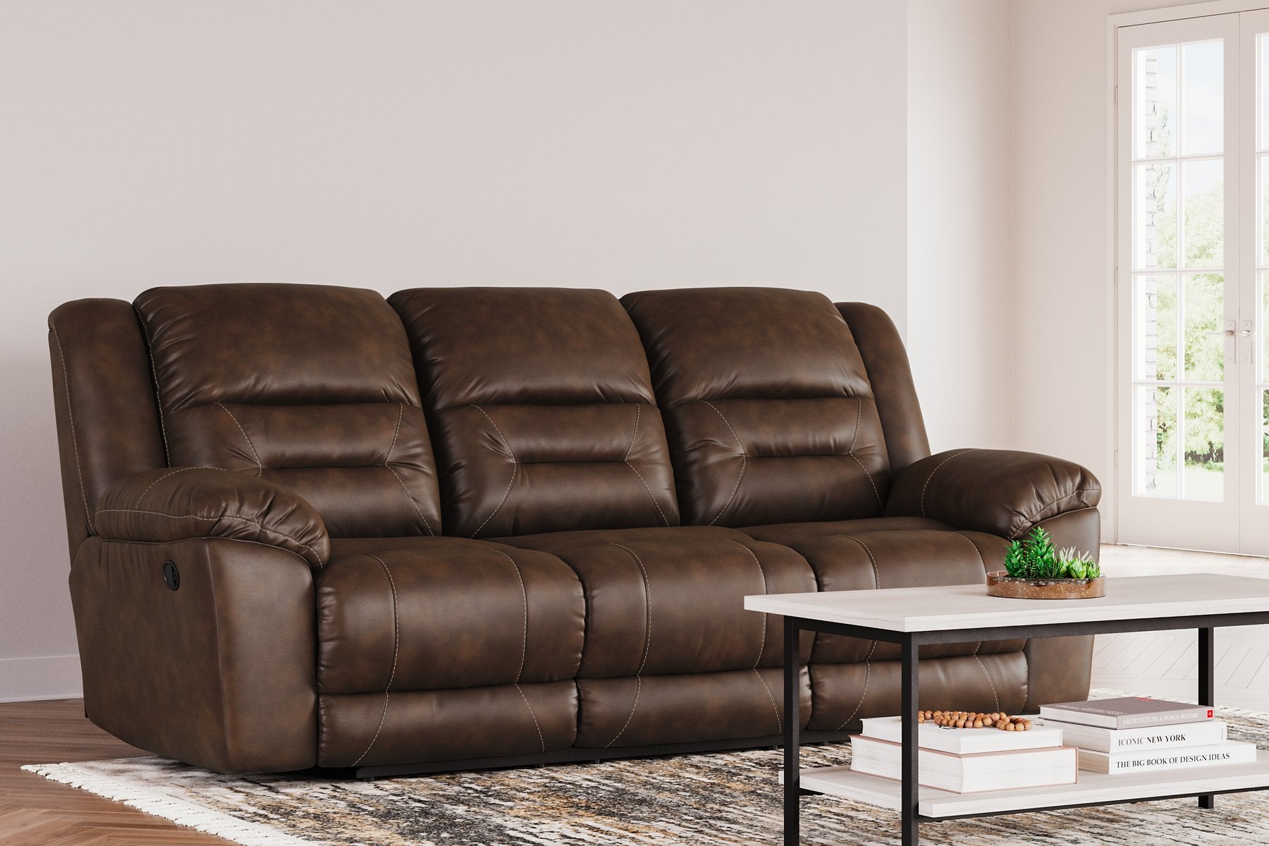 Stoneland Reclining Sofa - Half Price Furniture