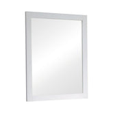 Selena Rectangular Dresser Mirror Cream White Half Price Furniture